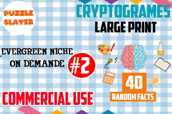 40 Cryptograms for KDP Activity Books 2
