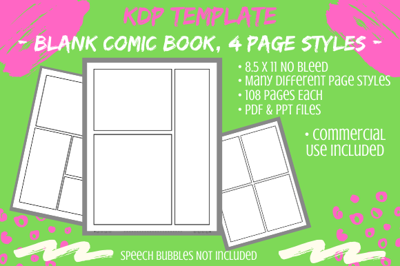 Accelerating Low-Content Publishing: Strategic Use of the Blank Comic Book KDP Interior 108 Pages Template