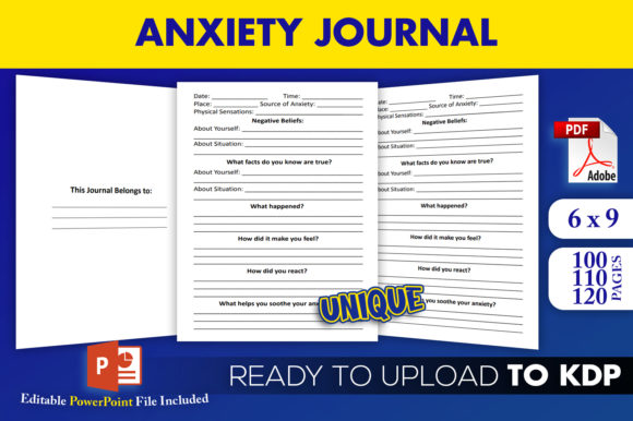 Anxiety Journal Editable KDP Interior: A Creator's Guide