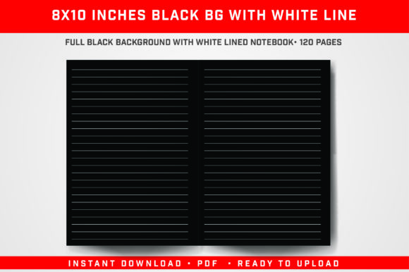 Black BG W White Lined: A Practical Guide to High-Contrast Journaling