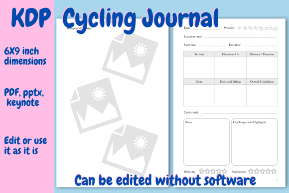 Cycling Journal for KDP: Optimizing Layouts and Formats for Low-Content Publishing
