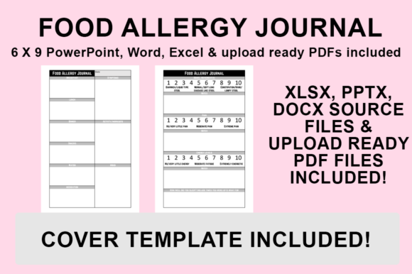 Designing a Custom KDP Interior - Food Allergy Journal Using Editable Source Files