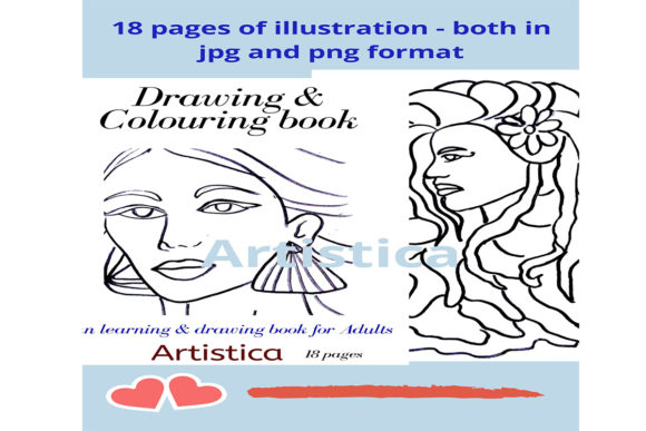 Evaluating Portrait Coloring Pages for Mindfulness and Creative Projects