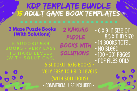 Evaluating the KDP Template - Adult Game Book Bundle for Low-Content Publishing