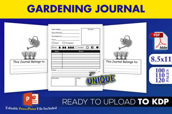 Garden KDP Interior Gardening Journal: Streamline Publishing