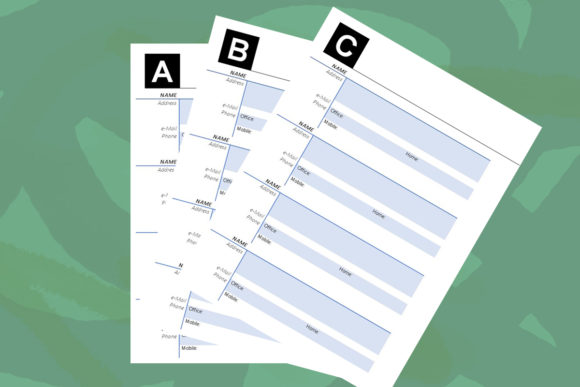 KDP Alphabet Phone Pages Design Guide