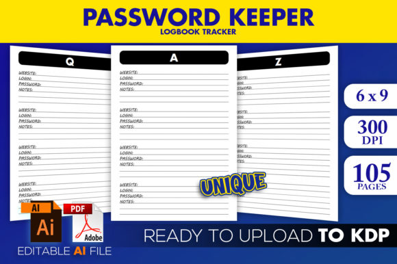 KDP Interior Password Logbook: A Practical Asset for Publishers and Personal Organization