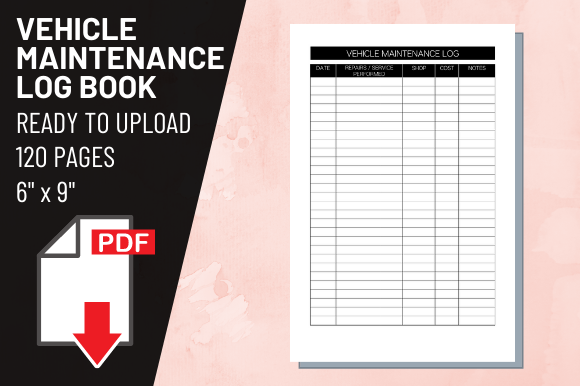 KDP Interior Vehicle Maintenance Log: Streamlining Low-Content Publishing Workflows