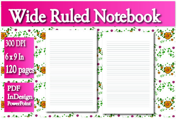 KDP Wide Lined Notebook Interior: Practical Applications for Publishers and Personal Use