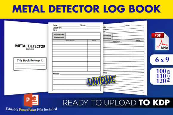 Metal Detector Log Book KDP Interior Template