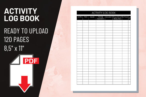 Optimizing Print Quality and Utility with a KDP Interior Activity Log Book