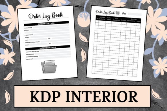 Order Log Book KDP Interior Design Guide
