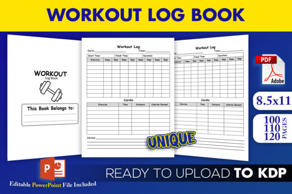 Streamlining KDP Publishing with a Professional Workout Log Book Fitness Interior