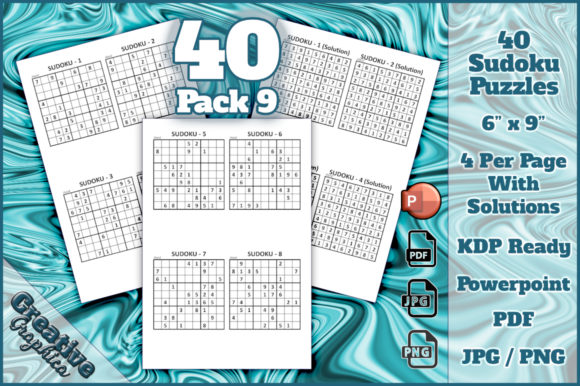 Sudoku 40 Puzzles Hard Solutions 9: Creative Uses